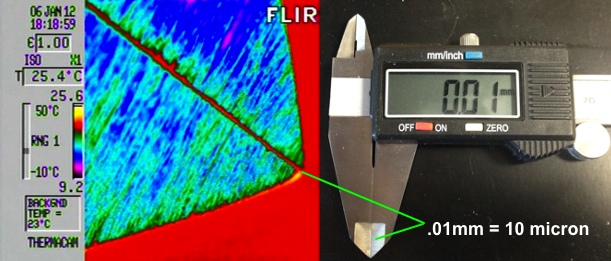 thermal microscope can resolve