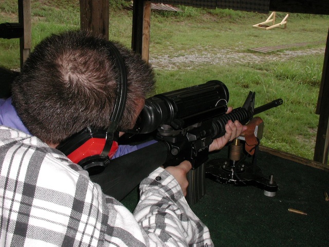 the elcan specter ir at the shooting range