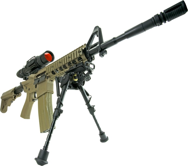 Thermal weapon sight stand alone thermal scope on M4 rifle