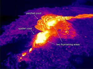 UAV Thermal imaging cameras view of Kilauea's lava flow UAV Thermal imaging cameras view of Kilauea's lava flow