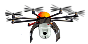 M1-D Micro FLIR PTZ UAV thermal camera on a UAV