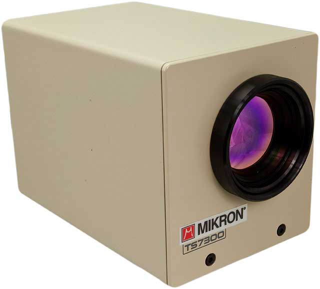 Closeup of the Mikron Thermo Tracer 7302 Thermal Camera