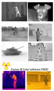 Thermal images from the Pocket IR infrared camera