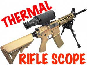 T14-X thermal scope mounted on a tan rifle