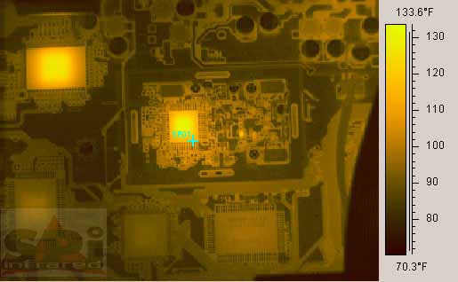 PCB analysis through the PM-695 infrared camera