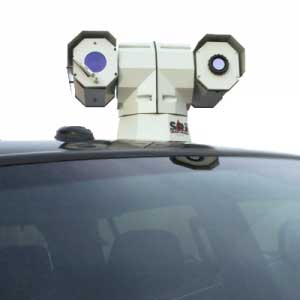 An M5 infrared camera mounted on the roof of a vehicle