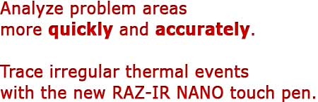 RAZ-IR NANO HT infrared camera tagline