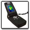 The Raptor X small infrared camera is a compact cell phone design
