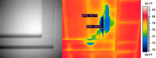 handheld thermal imaging cameras for home inspections can easily identify mold & moisture damage in hidden areas