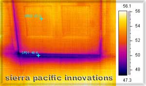 Handheld thermal imaging cameras for home inspections can point to leaking air and drafts around windows and doors.