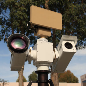 Long Range PTZ thermal Imaging FLIR imaging EOIR Pan Tilt PTZ LRF Cooled MWIR uncooled LWIR ISR surveillance Security Gimbal camera pedestal turret Radar