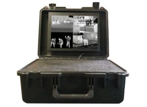 Portable thermal flir Ir imaging remote mobile surveillance system command and control viewing ptz station