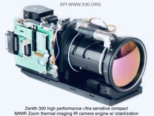 Long range Cooled MWIR Zoom light small thermal Flir imaging camera core gimbal