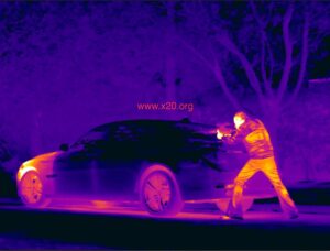 Long range PTZ thermal flir imaging camera